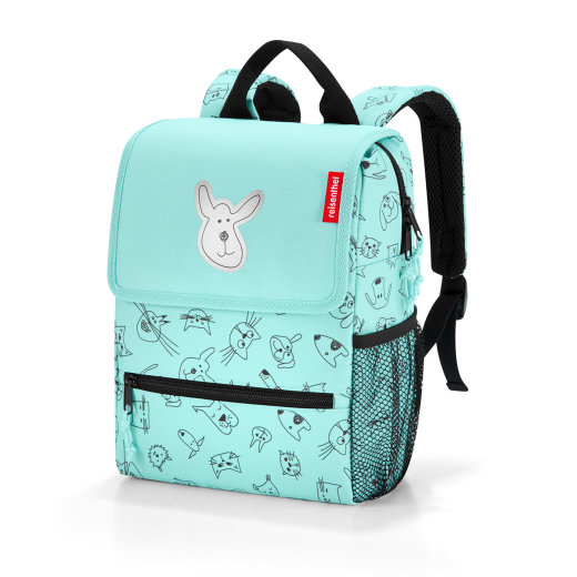 Reisenthel Backpack Kids Cats and Dogs mint 221x28x12cm