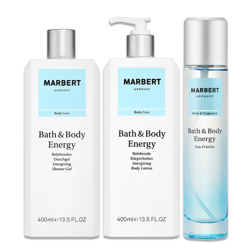 Marbert Bath &amp; Body Energy Sparset Bodylotion+Duschgel+Eau de Fraiche