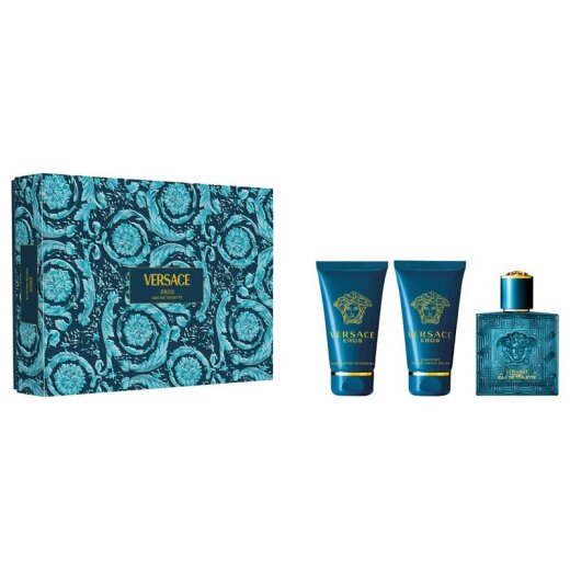 Versace Eros Set Parfum Spray 100 ml + Mini 5ml + Shower Gel 150 ml