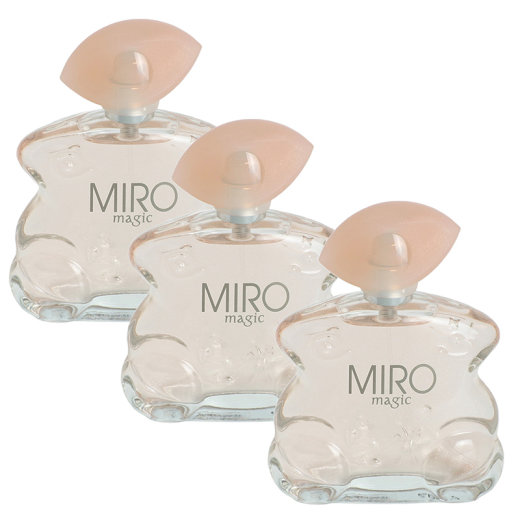 Miro Magic mit Schimmer Effekt 3er Sparset Eau de Parfum 75ml