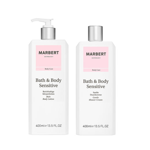 Marbert Bath &amp; Body Sensitive Pflegeset Duschcreme + Bodylotion