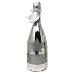 Champagner Flasche Silber Premium Bade &amp; Duschgel...